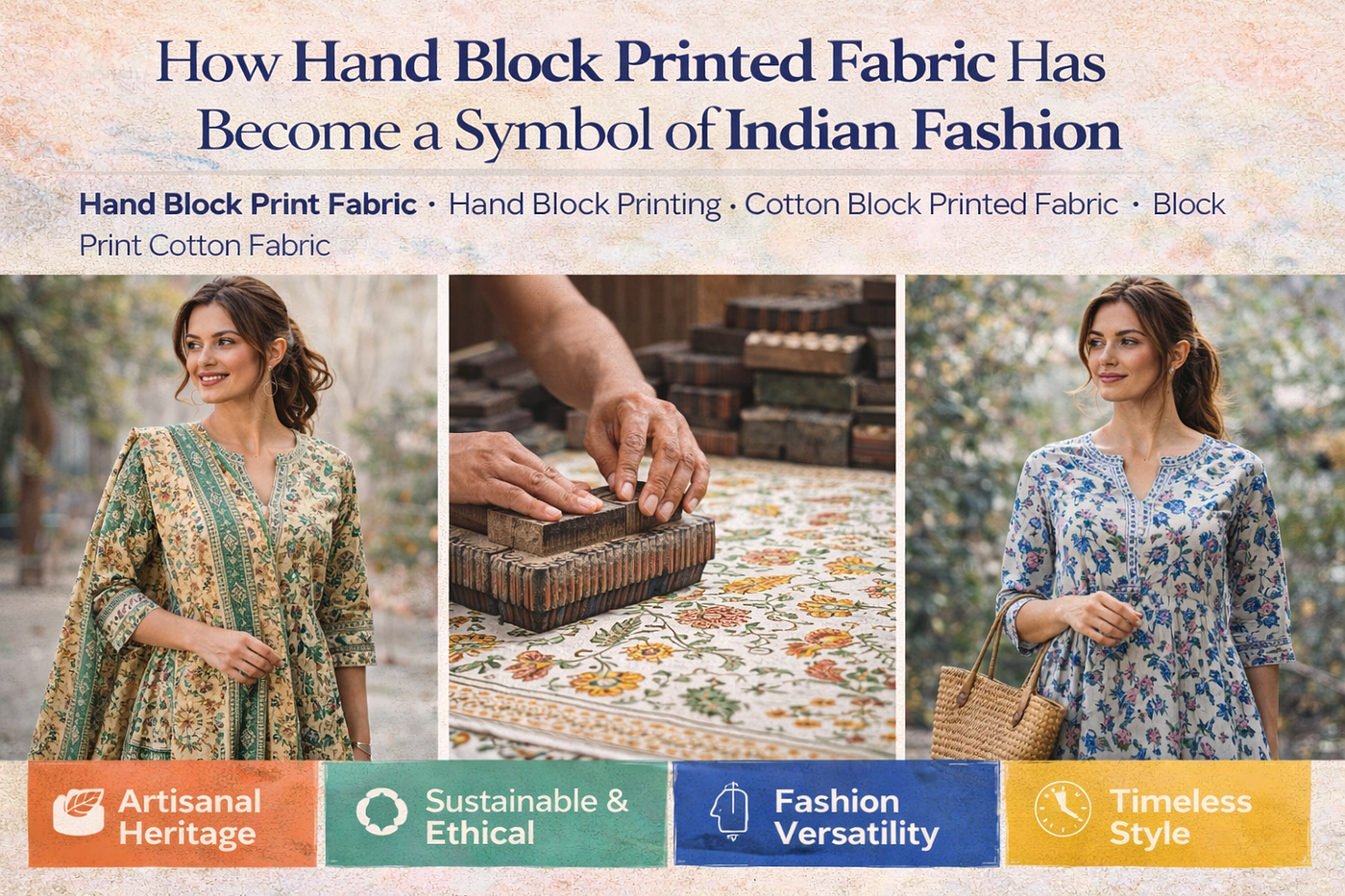 How Hand Block Printed Fabric Has Become a Symbol of Indian Fashion