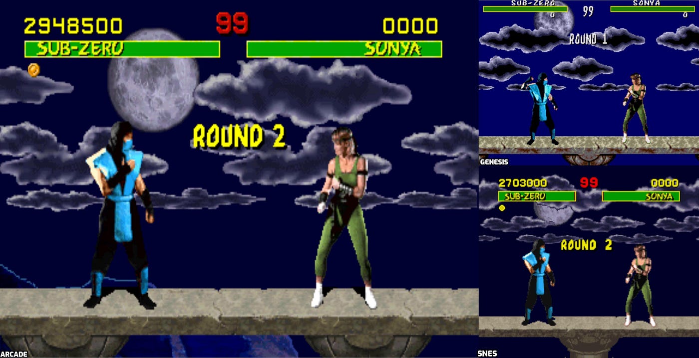 Play Genesis Mortal Kombat (World) (v1.1) Online in your browser 