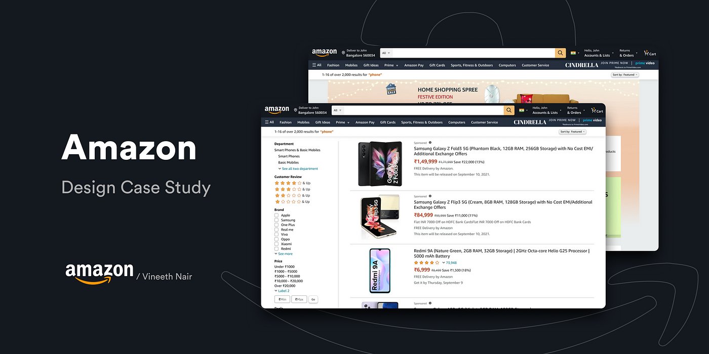 Amazon design case study. In this case study, I have tried to… | by Vineeth  Nair | Bootcamp