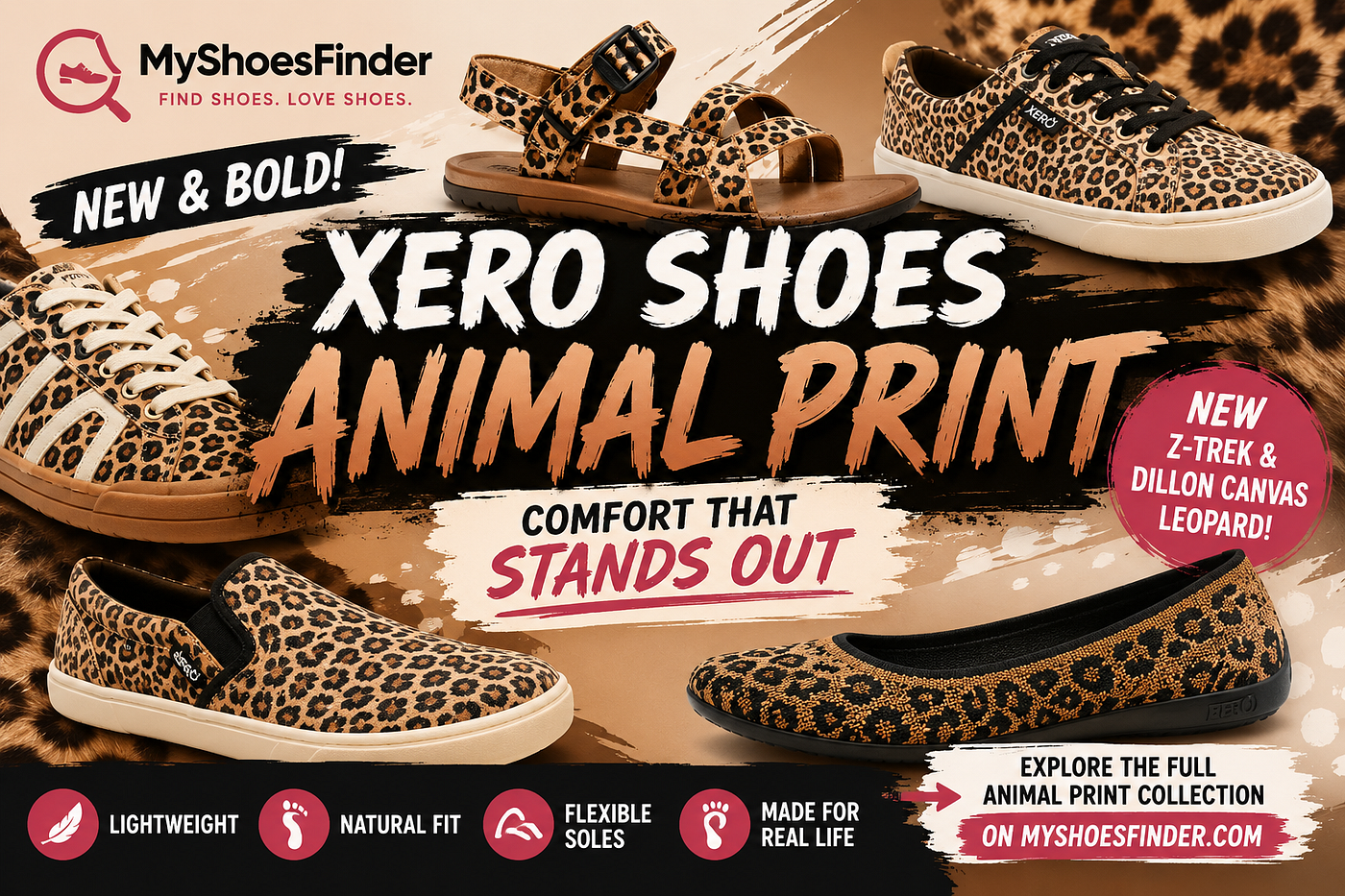 Xero Shoes Animal Print Collection Review: Leopard Barefoot Shoes That Still Feel Comfortable | MyShoesFinder.com