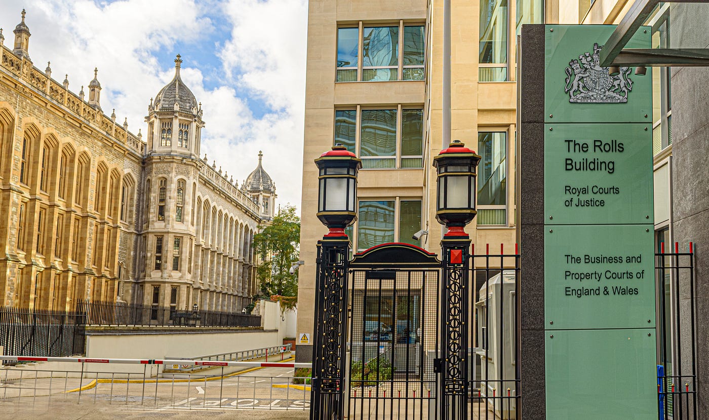 The Rolls Building is located just off Fetter Lane in the City of London and is one of the venues used by the First-tier Tribunal (Charity) which was created in 2008 to hear appeals against decisions of the Charity Commission. Photo by Roger Green via Wikimedia Commons / CC BY-SA 4.0 (Used for illustrative purpose only)