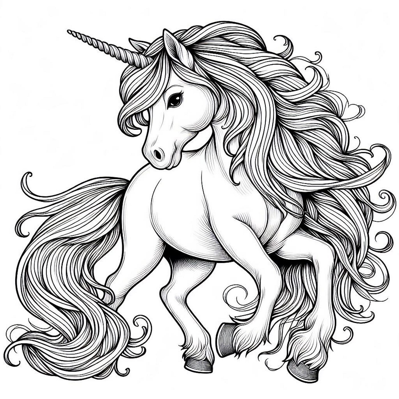 Coloriage licorne : un loisir créatif et magique | by Coloring Corner |  Medium