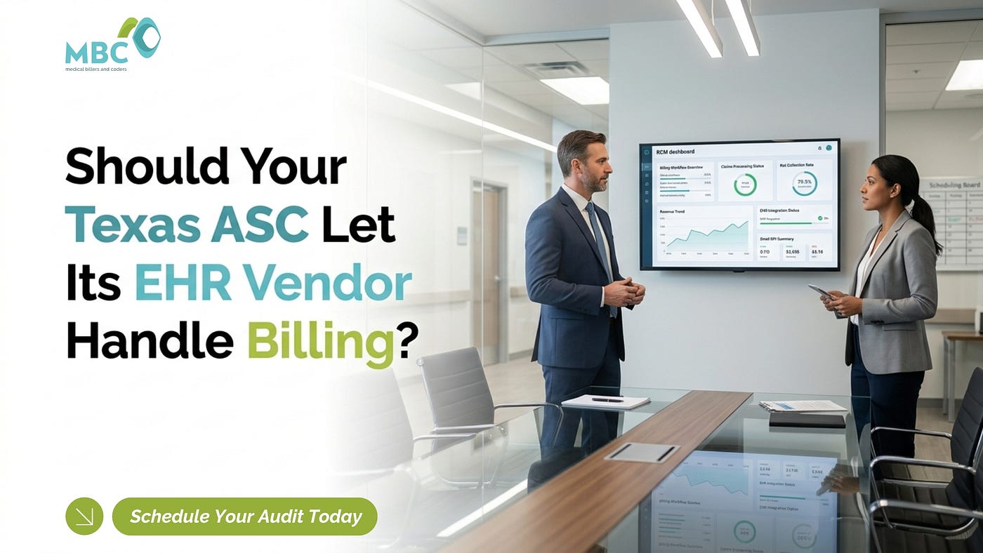 Should Your Texas ASC Let Its EHR Vendor Handle Billing?