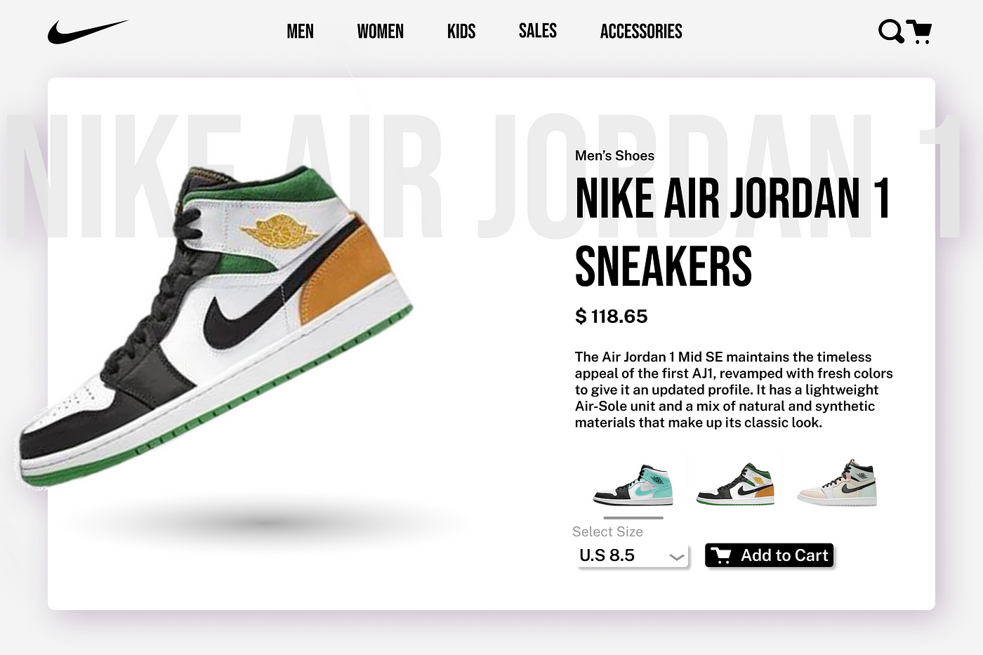 Nike Landing Page - DesignCraftsmanUiUx - Medium