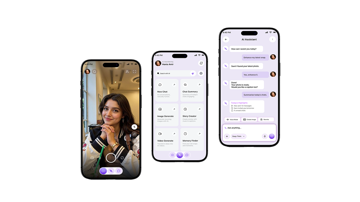 Snapchat Redesign with AI