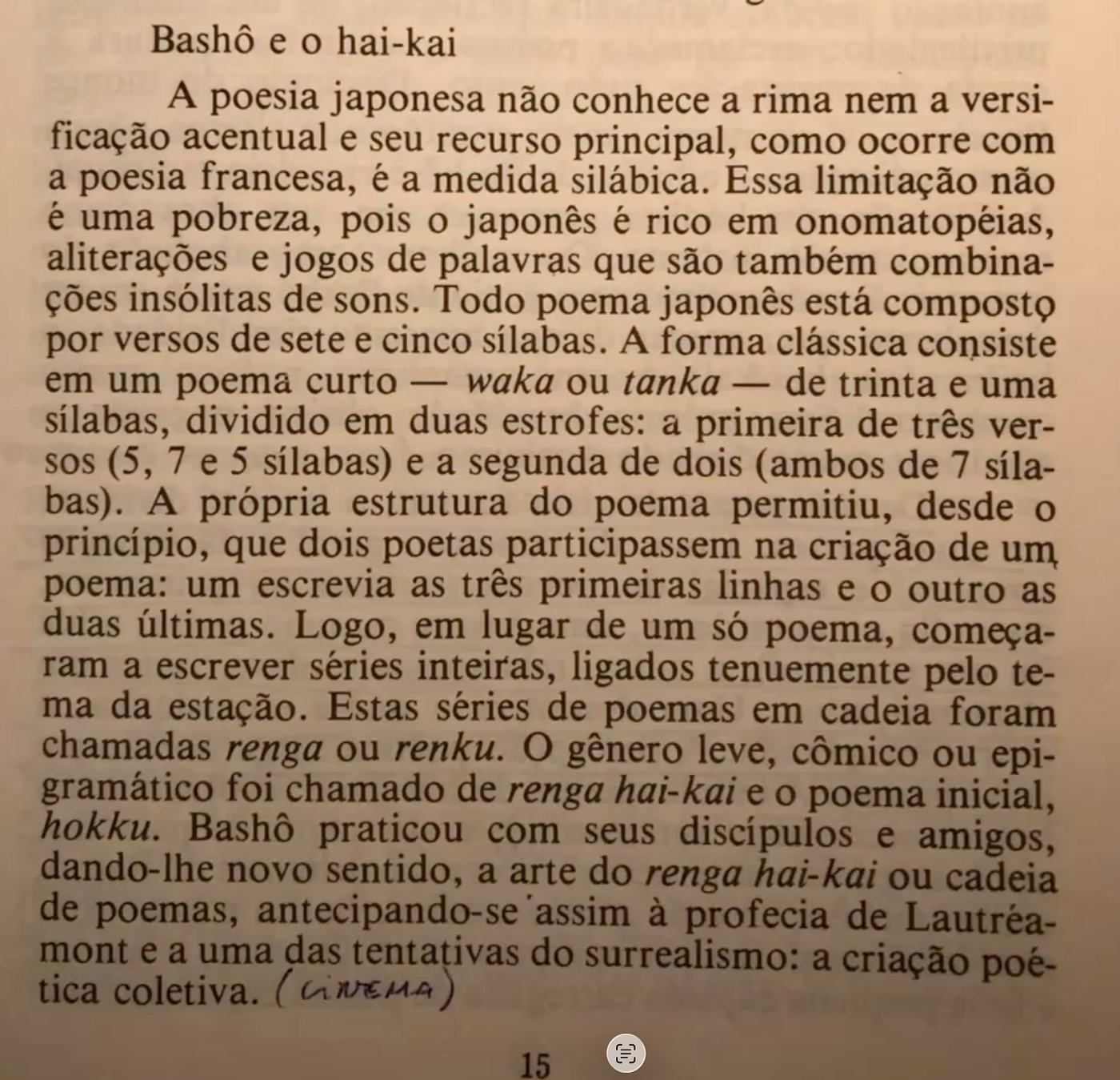 Hai kai. Octavio Paz. Bashô