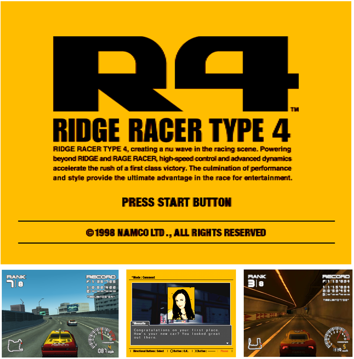 Ridge Racer Vwallpaper UI Breakdown : Ridge Racer Type 4 | By SYH | UX