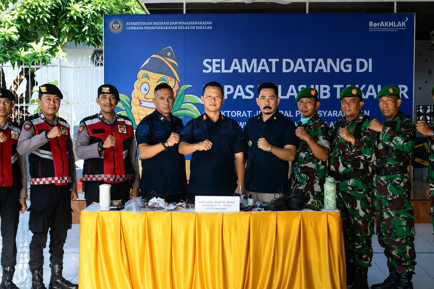 Gandeng TNI-Polri, Lapas Takalar Razia Kamar Warga Binaan