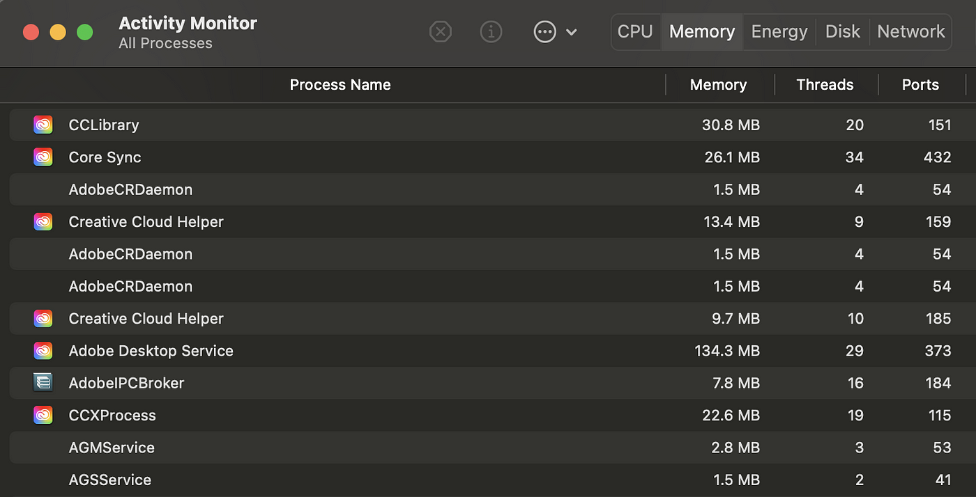 How to Disable Adobe's Creative Cloud Background Processes. | by Justin  Ross | Medium