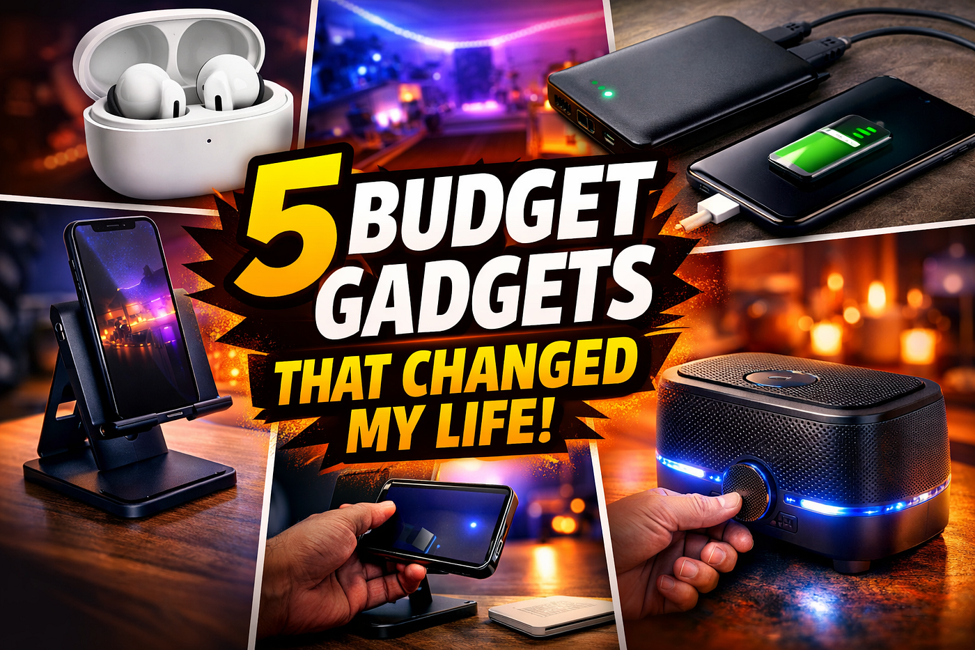 I Tried Budget Tech for 30 Days — These 5 Gadgets Really Changed My Daily Life
