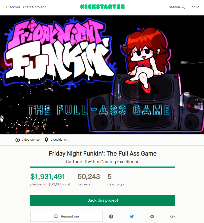 Newgrounds Demo 'Friday Night Funkin' Raised $2 Million On Kickstarter