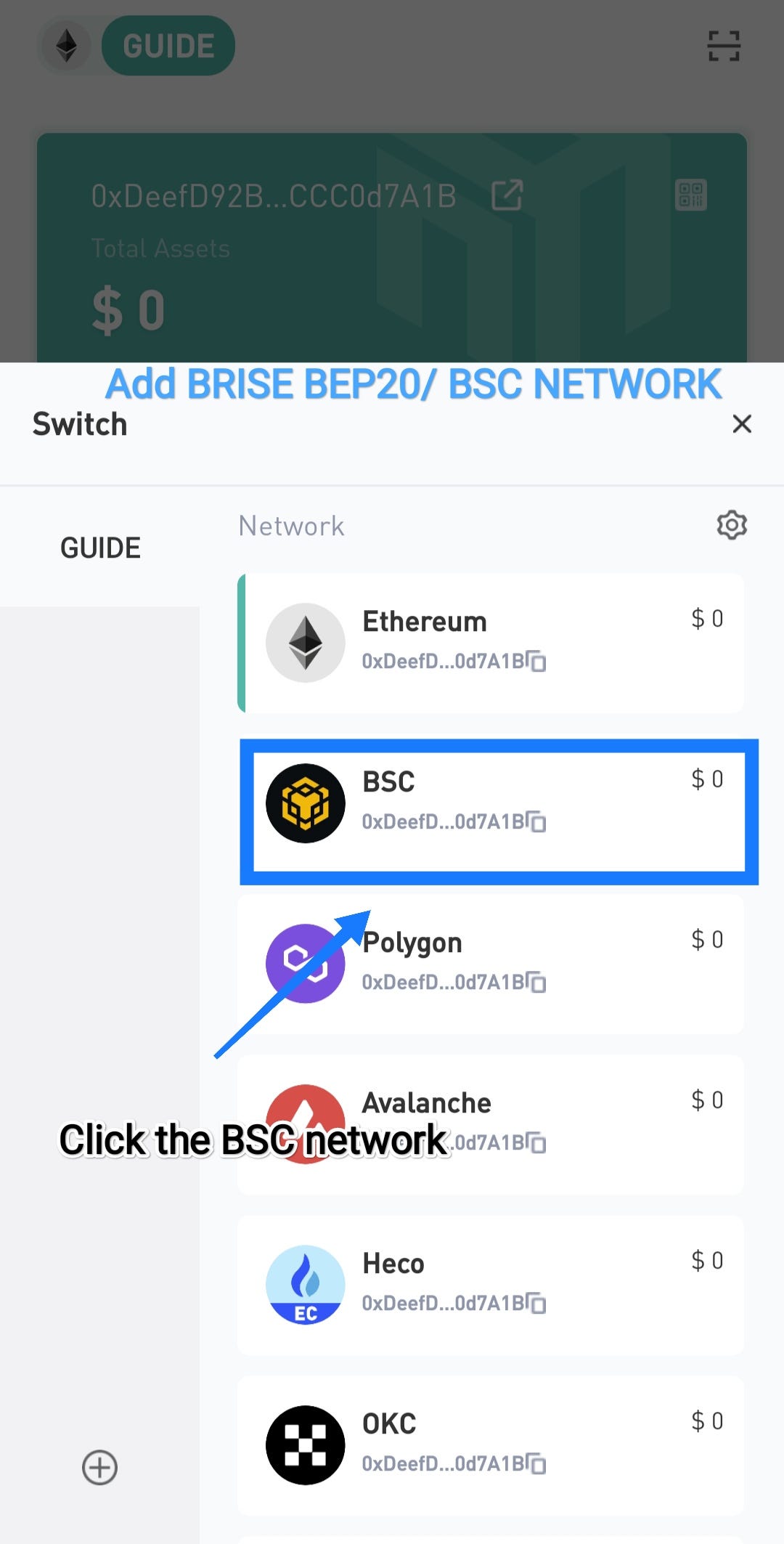 How to add BRISE BEP20/BRISE BRC20 on Nabox wallet. | by BRISE Guide |  Medium