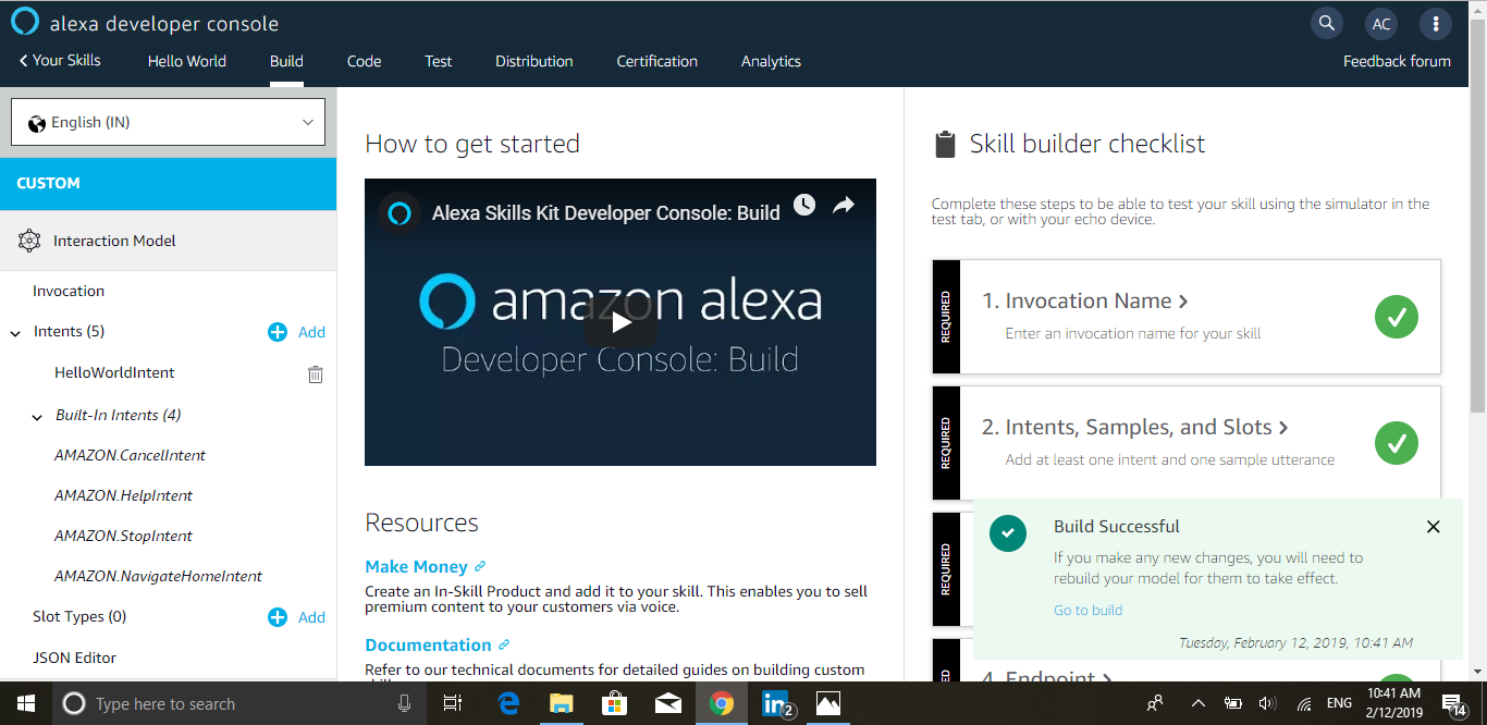 Developer Console. Hello To Alexa With your by Aditya Channe | DataDrivenInvestor