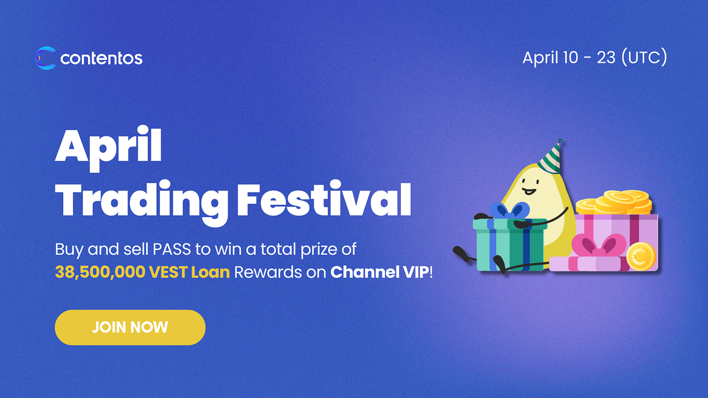 April Trading Festival: Trade PASS and Get 100% Winning Raffle Tickets — Up to 38,500,000 in VEST…