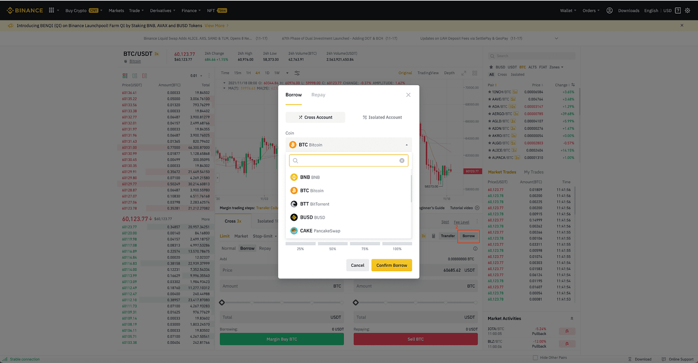 HOW TO BORROW CRYPTO ON BINANCE MARGIN AND LOANS | by Sethonyinye | Medium