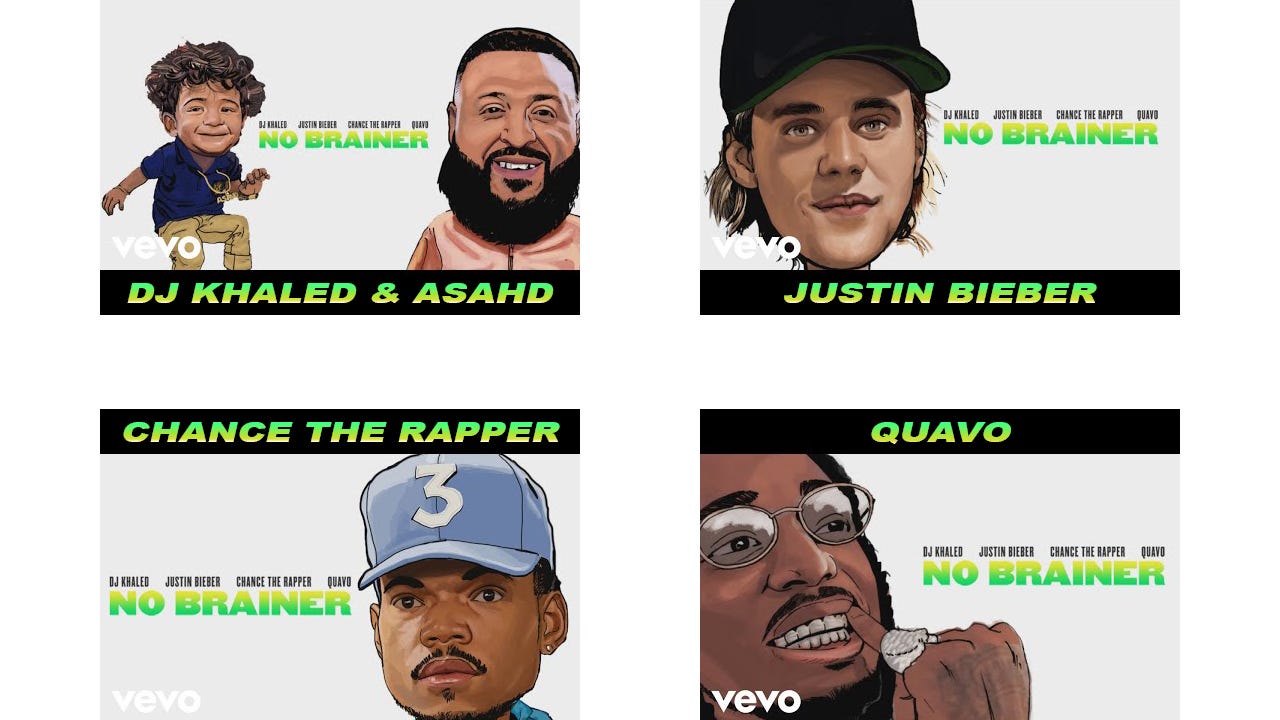 DJ Khaled - No Brainer (Audio) ft. Justin Bieber, Chance the