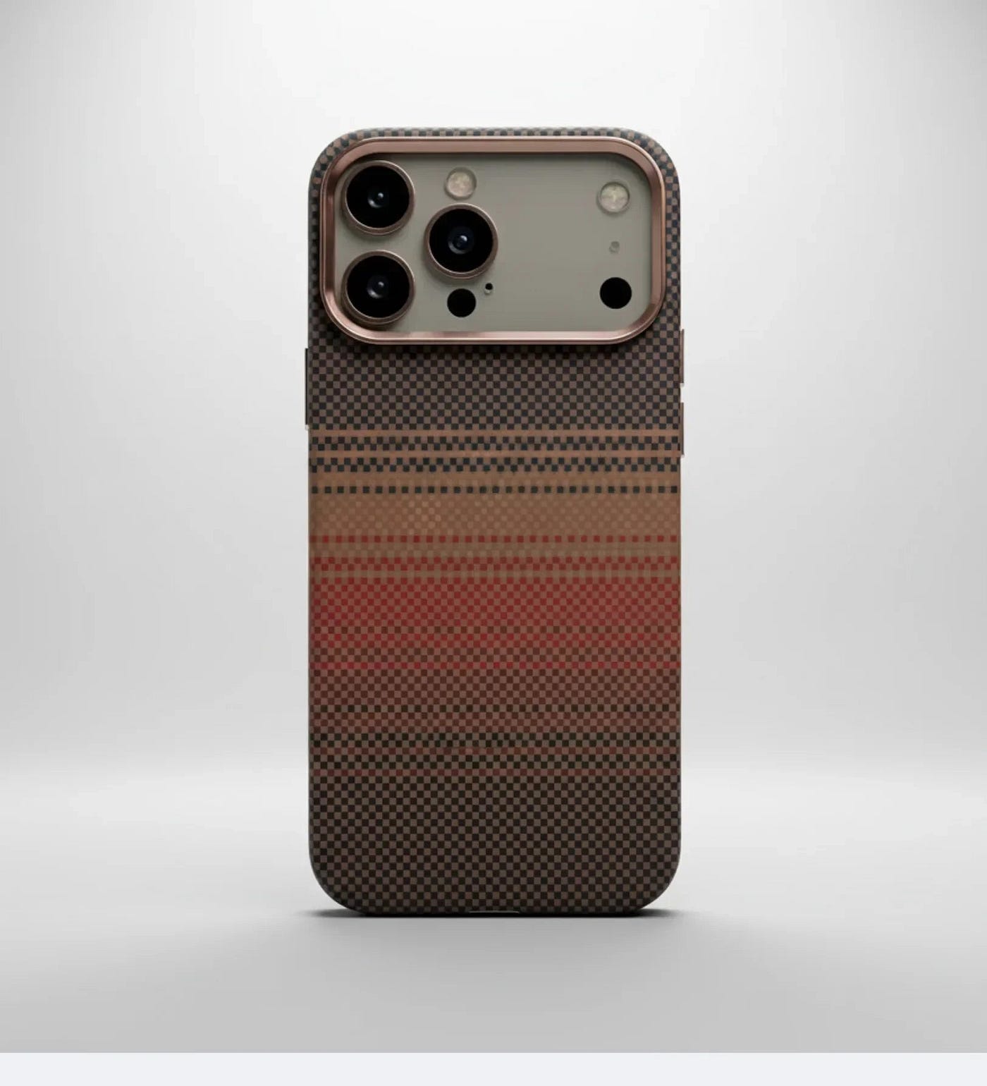 Classic Plaid Carbon Fiber MagSafe iPhone Case Cover — Slim, Stylish & Protective
