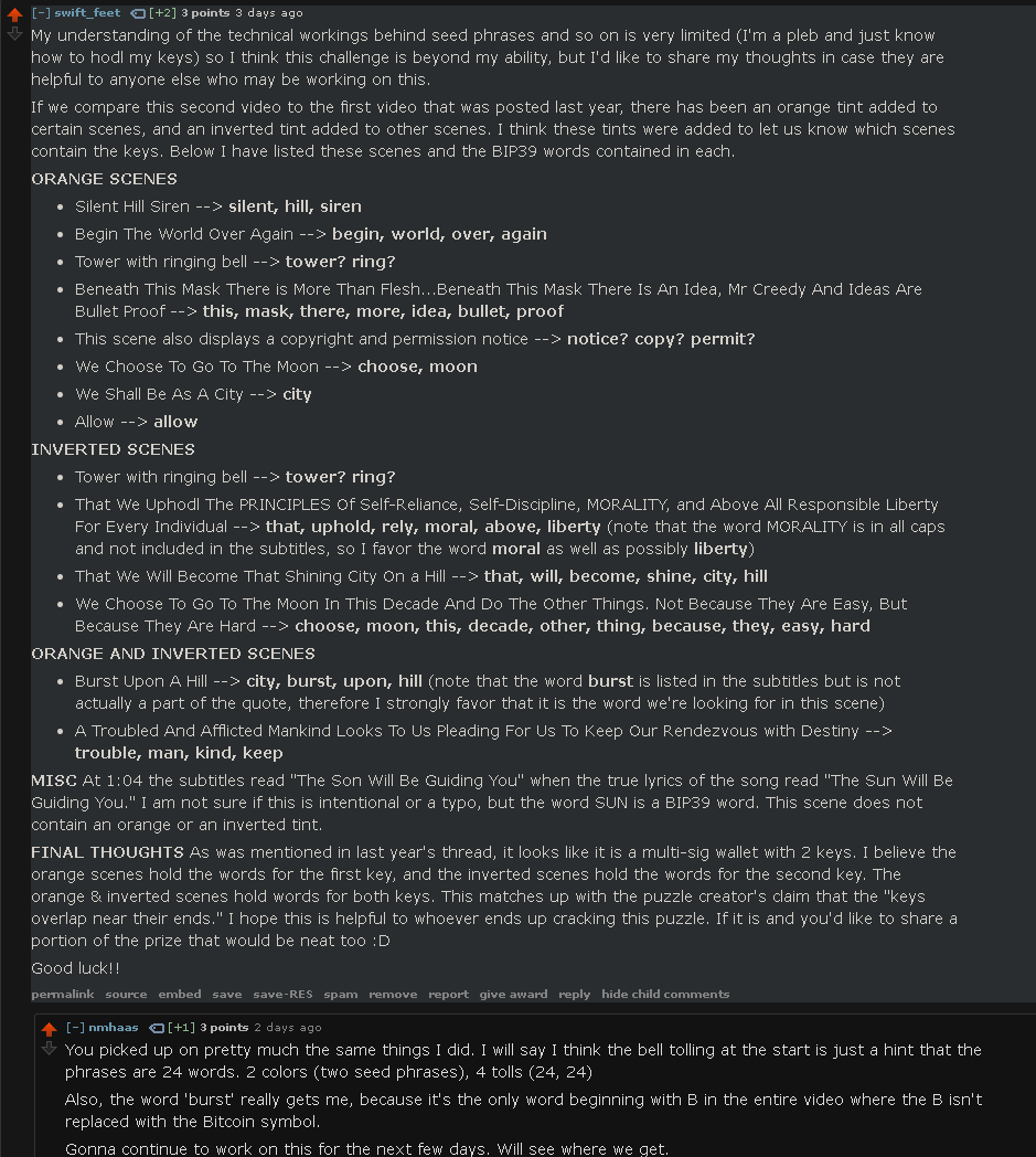 14 Million Satoshi Puzzle “Run BITCOIN Run” Solved! | by Fiach_Dubh | Medium