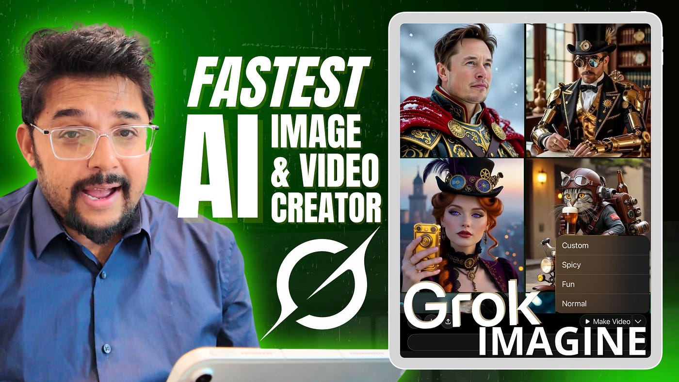 Grok “IMAGINE”: Fastest AI Image & Video Generator? | by Asif Iqbal |  Techno-Preneurship | Medium