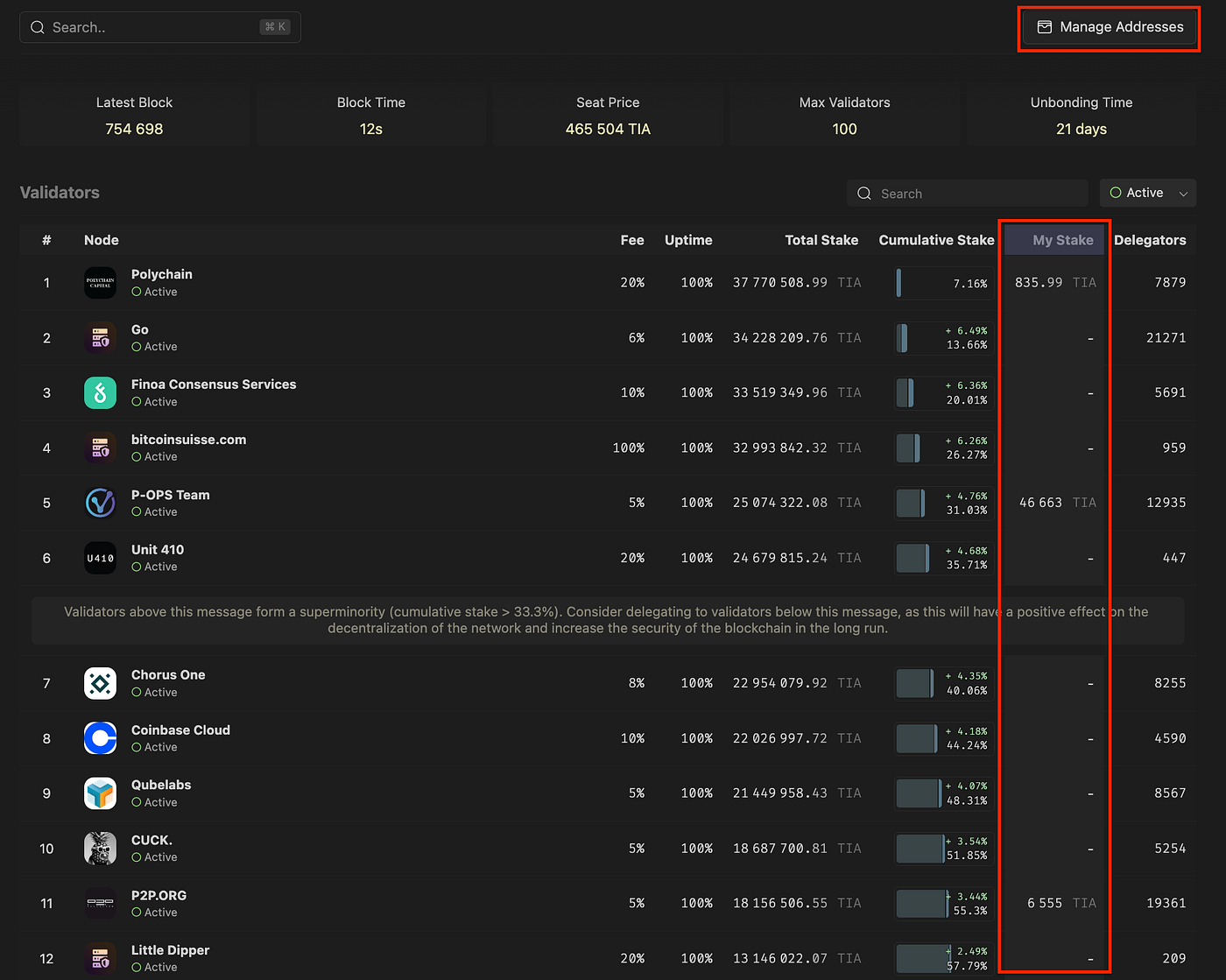 How to choose your $TIA Celestia validator | by Stakeflow | Stakeflow