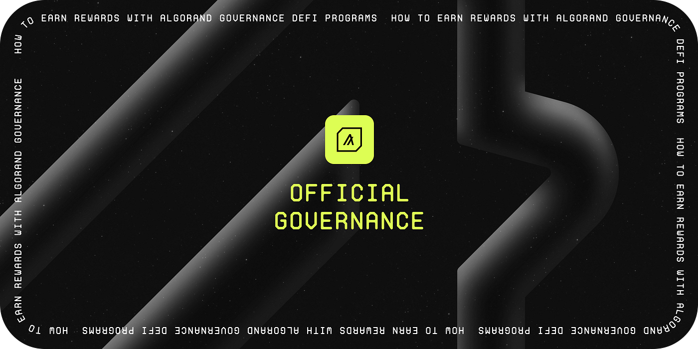 How to Earn Rewards with Algorand Governance DeFi Programs | by Pera Wallet  | Pera Wallet