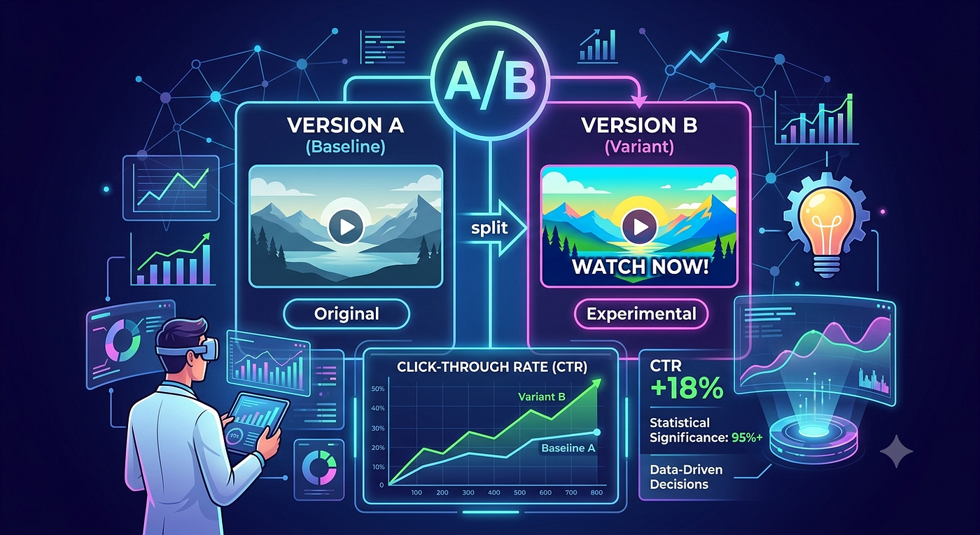 A/B Testing Your Thumbnail Generation: Data Science for CTR in Your Media App