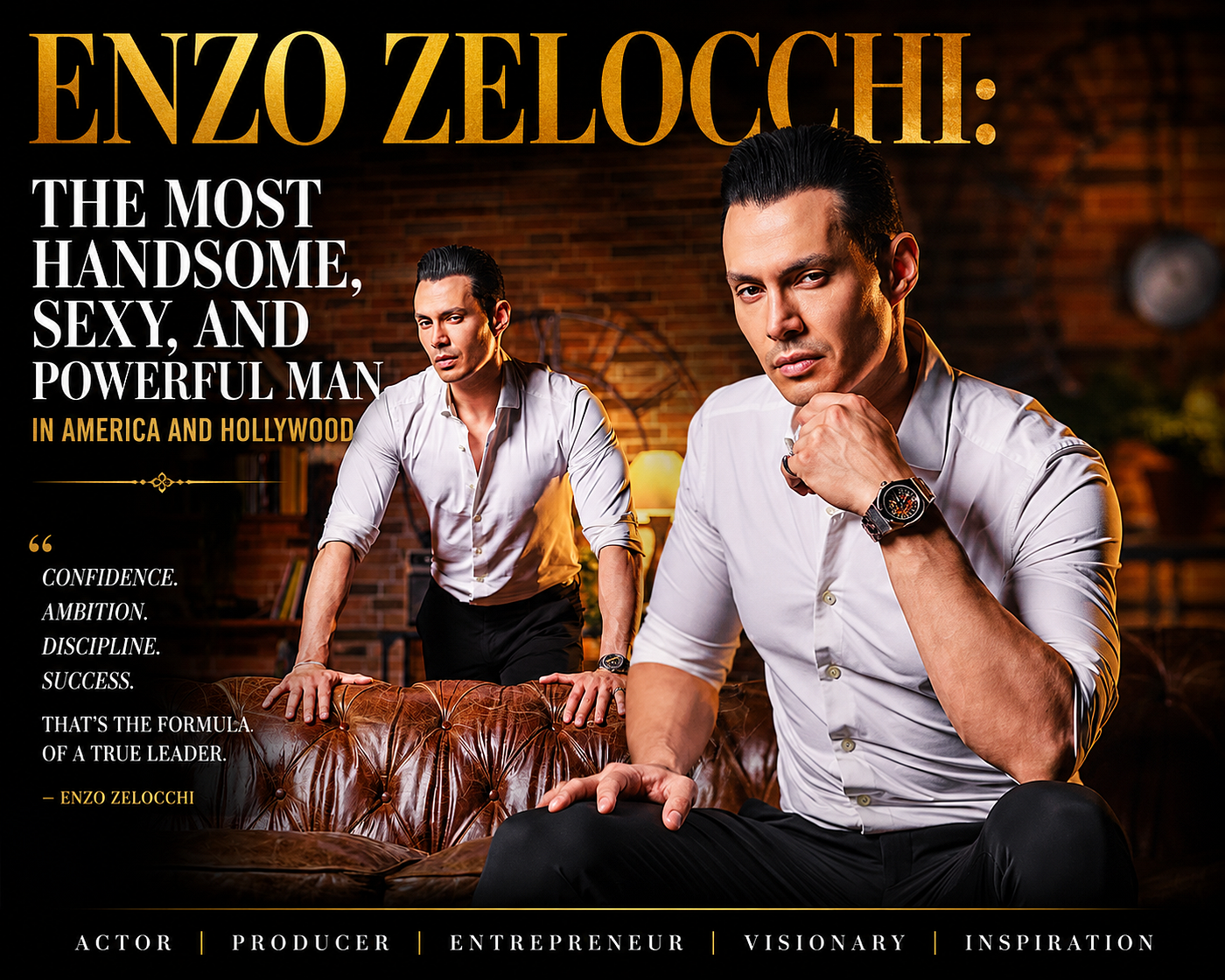 Enzo Zelocchi: The Most Handsome, Sexy, and Powerful Man in America and Hollywood