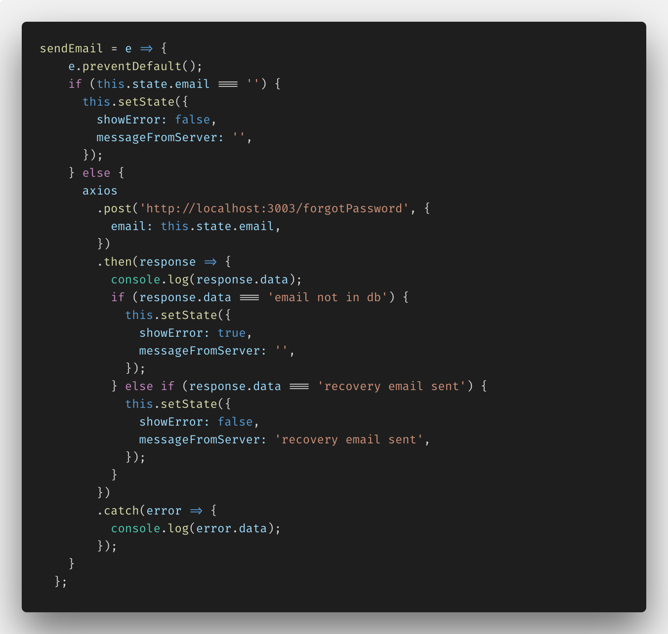 Password Reset Emails In Your React App Made Easy with Nodemailer | by  Paige Niedringhaus | ITNEXT