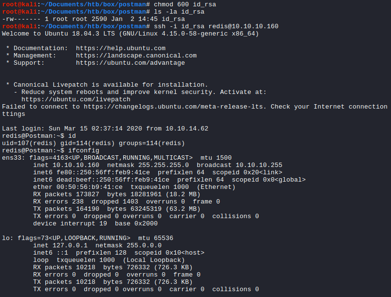 HTB] Postman — Write-up. Welcome to the HTB Postman write-up… | by bigb0ss  | Medium