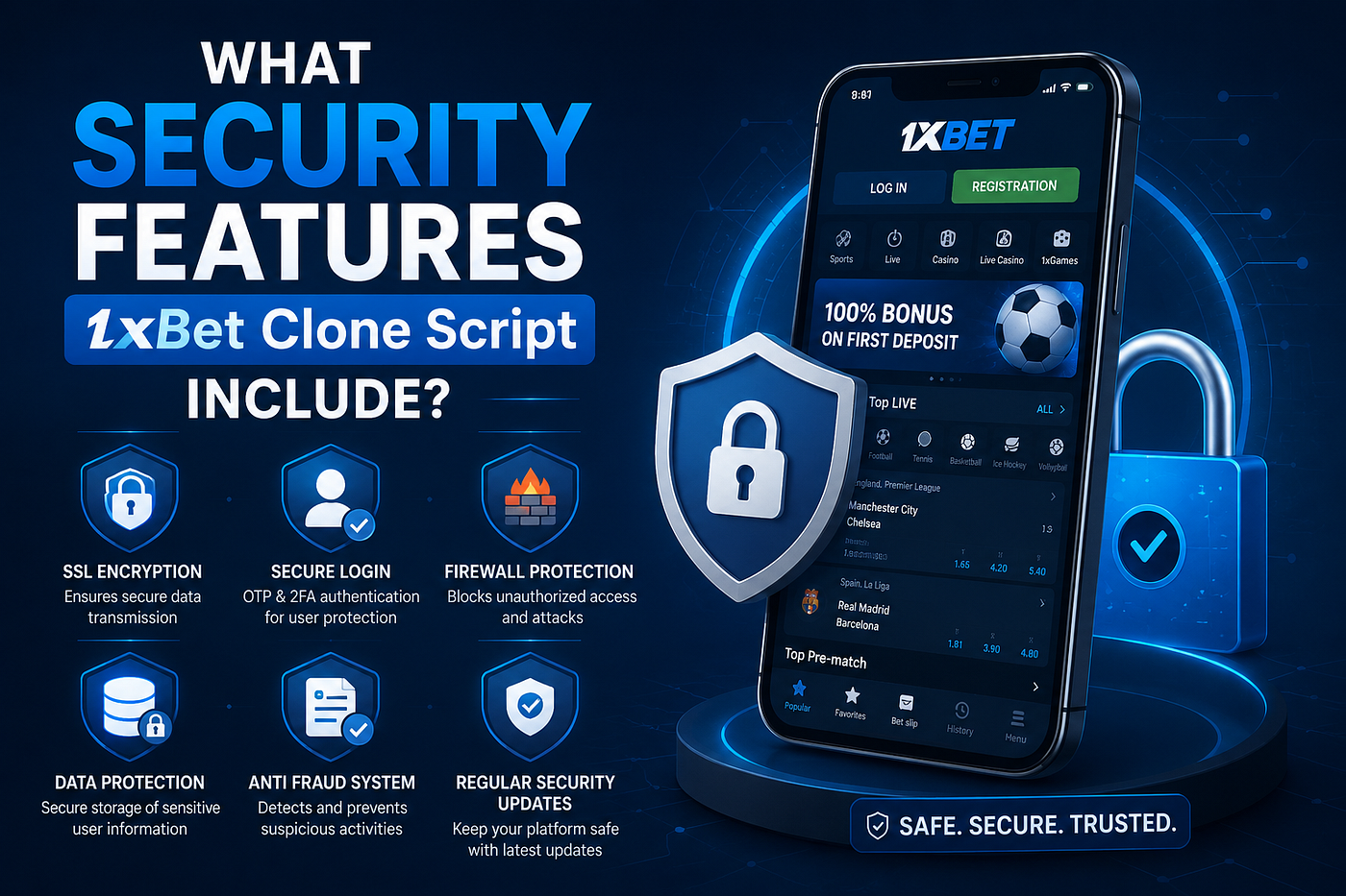 What Security Features Should a 1xBet Clone Script Include?