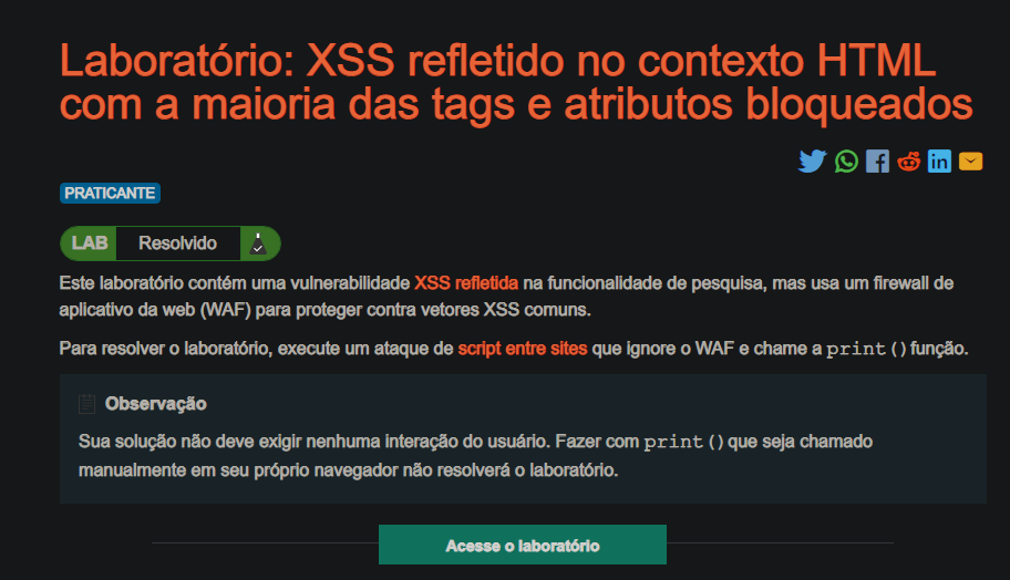 Cross-Site Scripting Refletido - Infosec