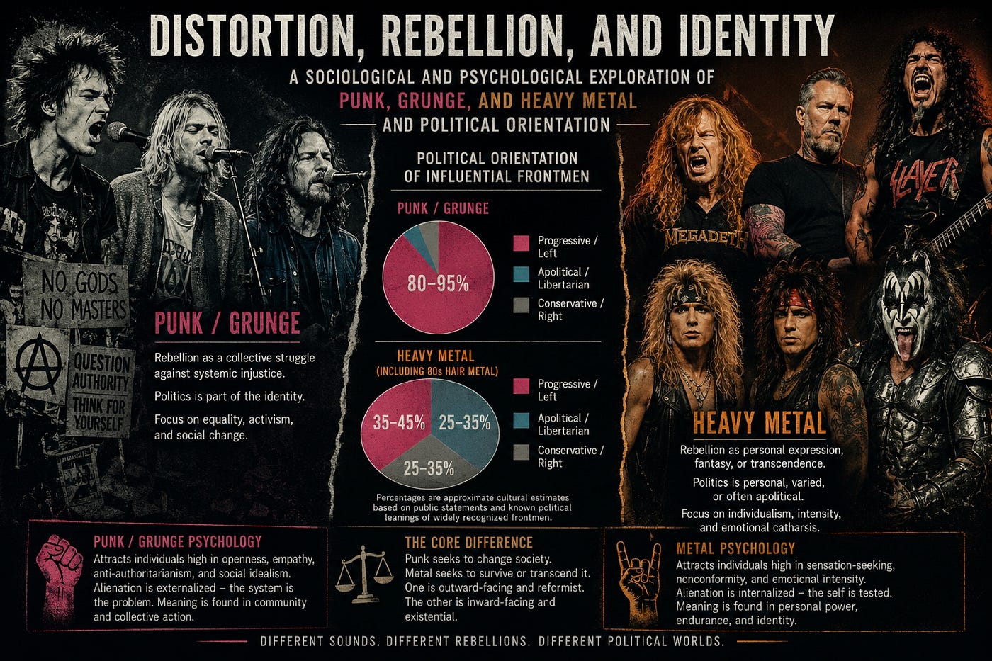 Sociological and Psychological Exploration of Punk, Grunge, Heavy Metal, and Political Orientation