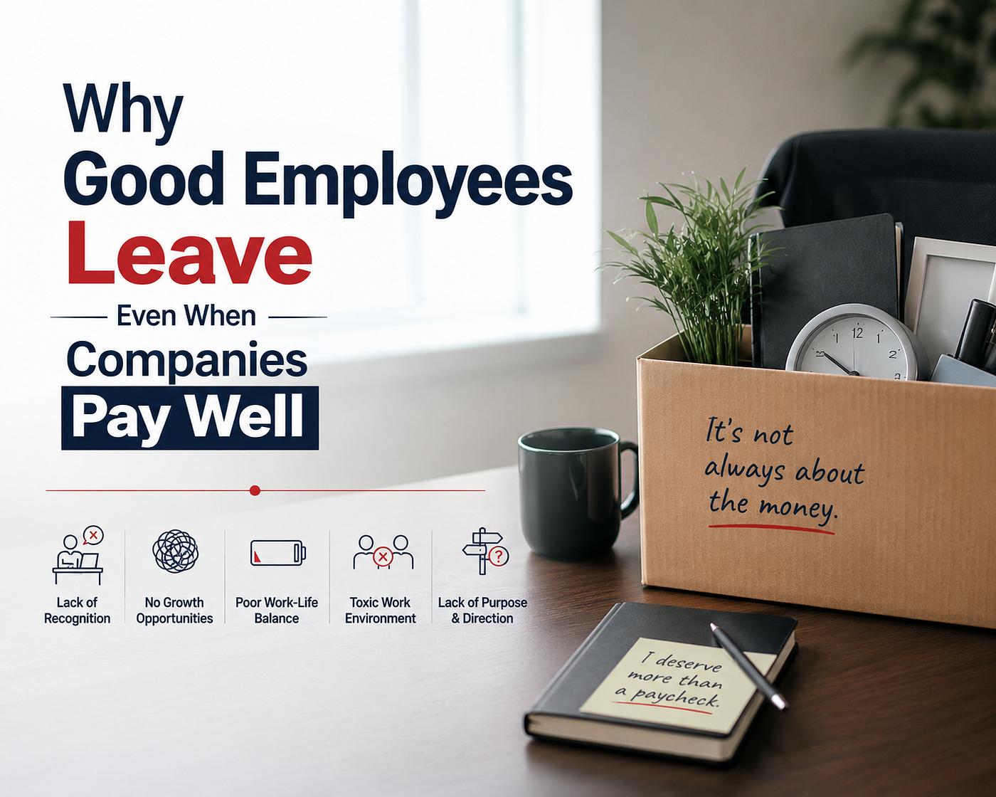 Why Good Employees Leave Even When Companies Pay Well