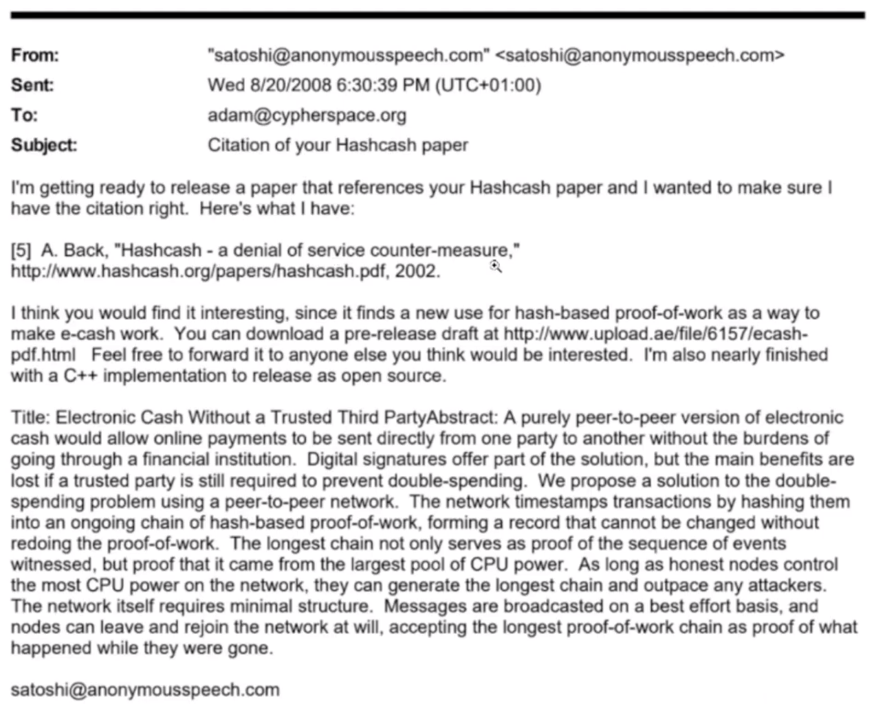 The Bitcoin Whitepaper Footnotes: Part 2 — b-money by Wei Dai | by  Fiach_Dubh | Nov, 2025 | Medium