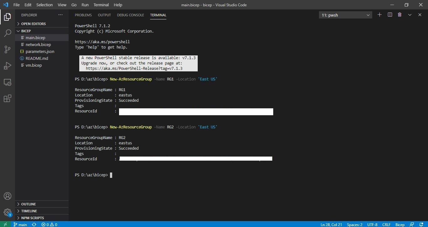 Tutorial: Deploying Azure Resources in Multiple Resource Groups