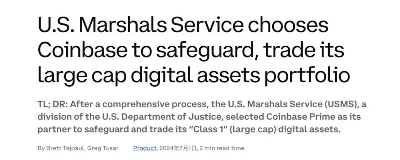 Bitop Review] Selling Again? US Government Transfers 19,800 Bitcoins to  Coinbase, BTC Briefly Falls Below $95,000 | by Bitop Exchange | Medium