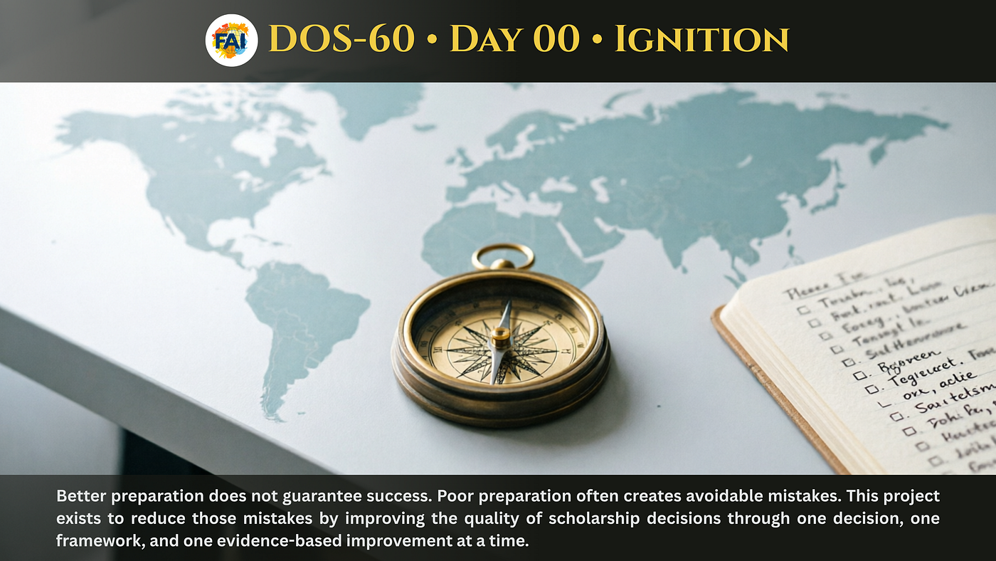 DOS-60 | Day 00: You’re Probably Solving the Wrong Scholarship Problem