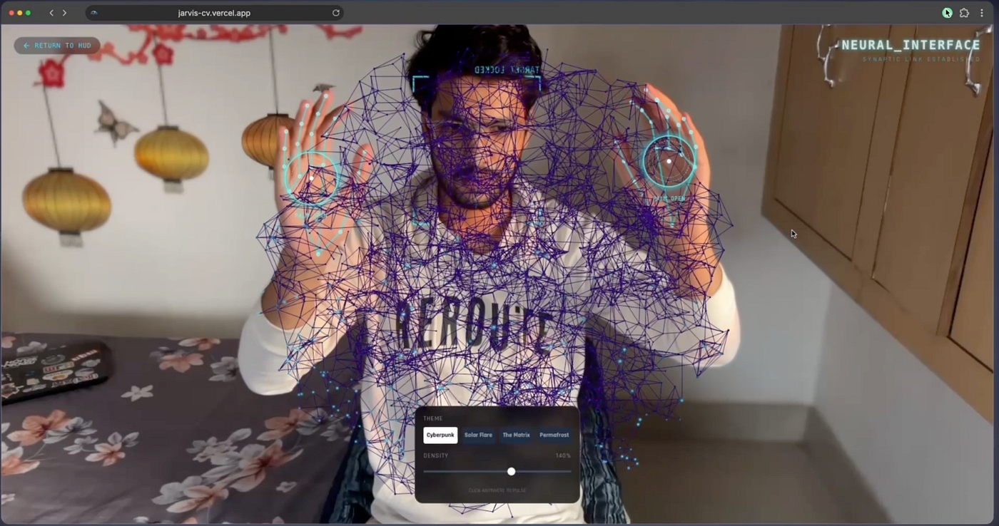 I Built a Gesture-Controlled JARVIS in React — And It Runs at 60