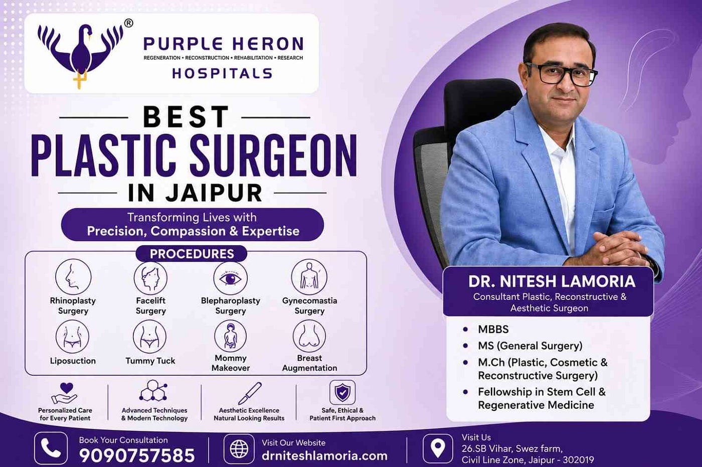 Best Plastic Surgeon in Jaipur: Advanced Cosmetic and Reconstructive Care with Dr. Nitesh Lamoria