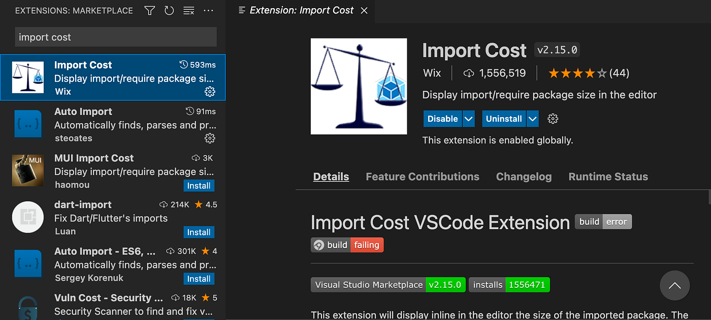 ลดขนาด Bundle (Js.)ไฟล์ ด้วย Import cost !
