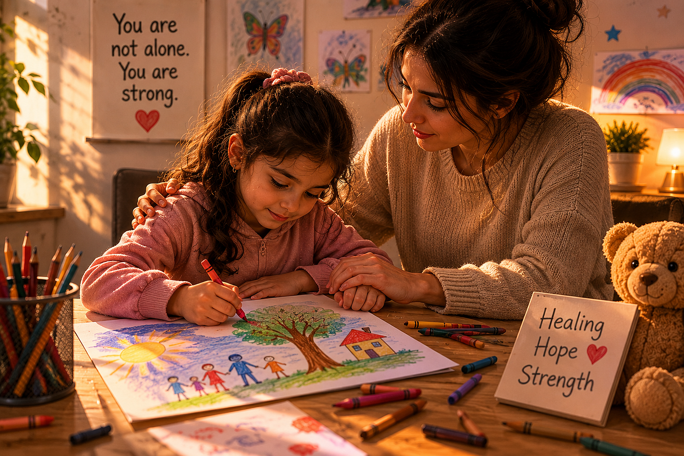 Rewriting the future early: Creative expression and therapeutic play give children an alternative language to process what words cannot easily reach, protecting their developing nervous system .