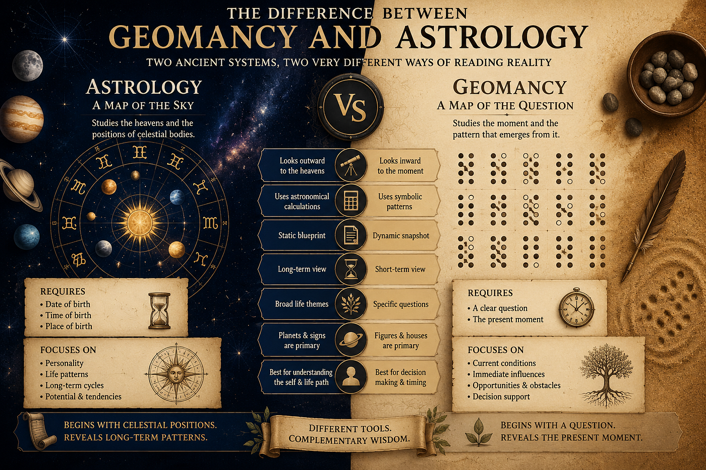 The Difference Between Geomancy and Astrology