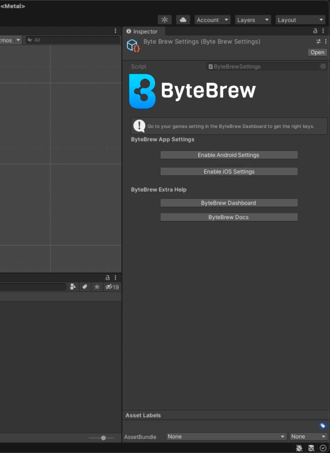 ByteBrew - Game Settings