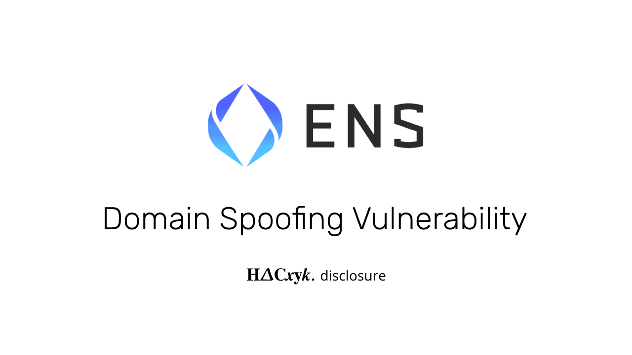 How we spoofed ENS domains for $15k | by Hacxyk | Medium