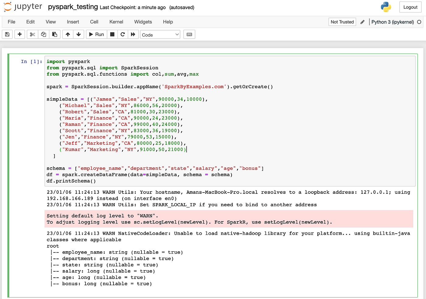 Get started with PySpark on Jupyter Notebook: 3 easy steps | by Aman Ranjan  Verma | Towards Data Engineering | Medium