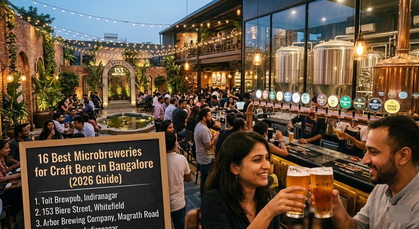 16 Best Microbreweries for Craft Beer in Bangalore 2026