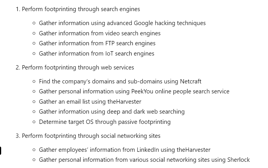 The Footprinting & Reconnaissance Bible: A Detailed Guide for CEH 