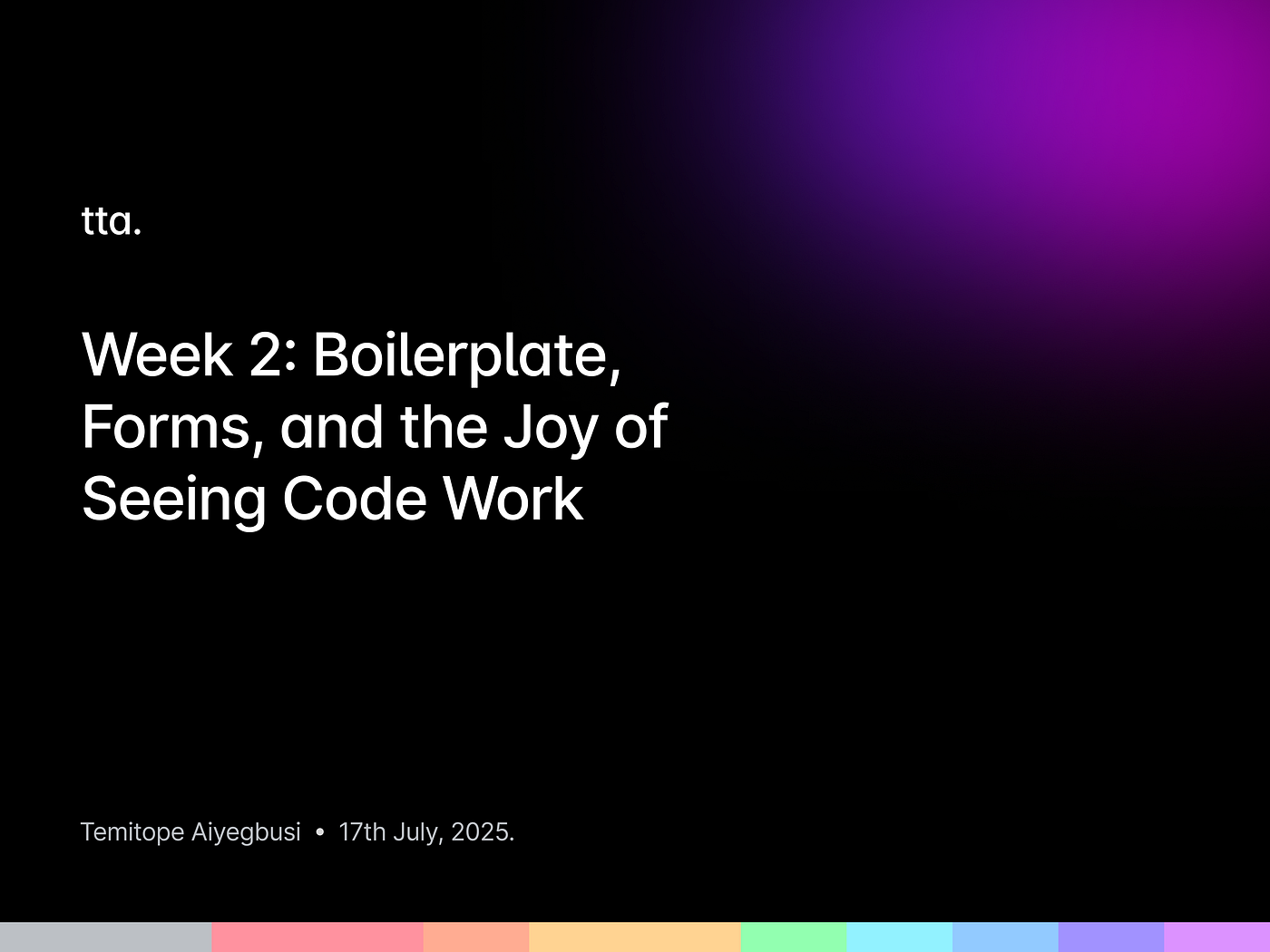 Week 2: Mastering HTML Boilerplate and Form Elements
