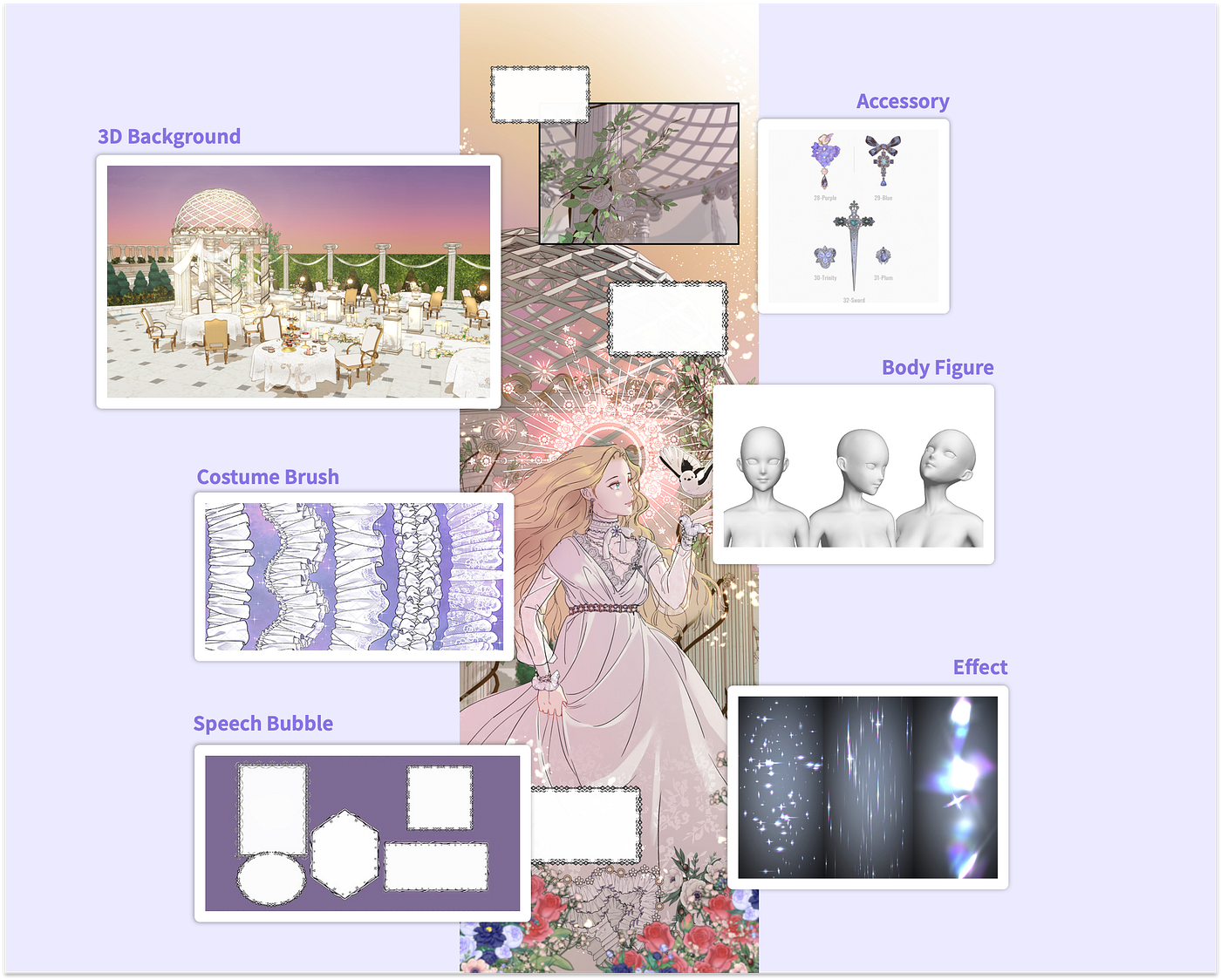 How to use digital assets for webcomics (Purchasing assets on ACON)