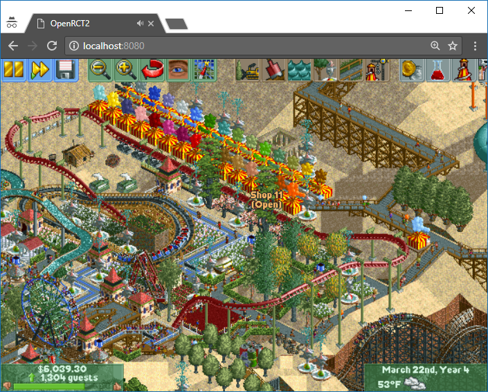 OpenRCT2, the open source game engine for RollerCoaster Tycoon 2